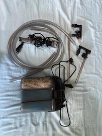 Filtro esterno acquario con riscaldatore