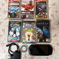 Play station portable psp funzionante + 7 giochi