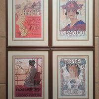 Quadri/locandine/poster opere Giacomo Puccini