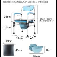 Sedia doccia per disabili 