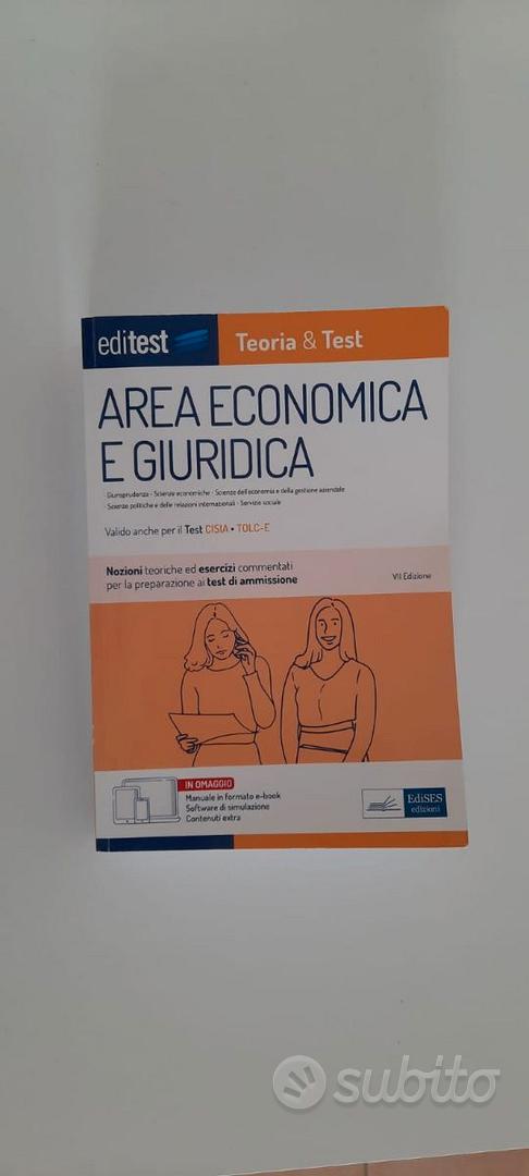 EdiTEST. Area economica e giuridica. Teoria & test. Nozioni teoriche ed  esercizi commentati per la preparazione