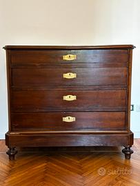 Cassettone antico fine ‘800 in legno massello