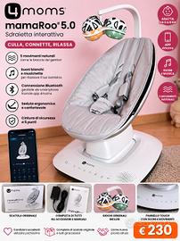 4moms mamaRoo 5.0 - Sdraietta elettronica 
