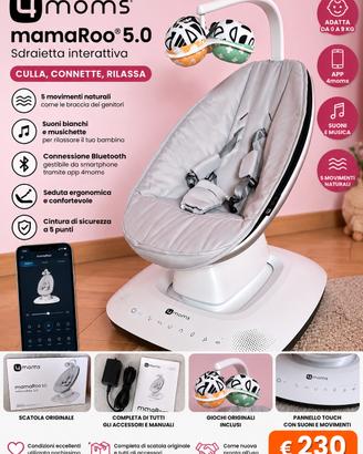 4moms mamaRoo 5.0 - Sdraietta elettronica 