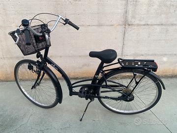 Bicicletta unisex nera  BTwin Elops