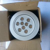 coppia di Faretti da incasso tondi a 9 led / 10 w