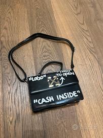Borsa off white nera