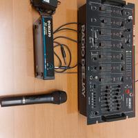 MIXER AUDIO GBC RQ5040-10+MICROFONO CHIAYO R-10000