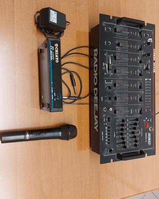 MIXER AUDIO GBC RQ5040-10+MICROFONO CHIAYO R-10000