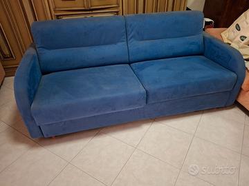 Divano letto Chateau d'ax 3 posti blu NUOVO