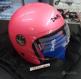 TG M CASCO ROSA JUNIOR BIMBA DIEFFE CON VISIERA TR
