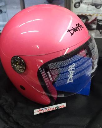 TG M CASCO ROSA JUNIOR BIMBA DIEFFE CON VISIERA TR