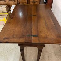 Tavolo CONSOLLE Noce + 6 SEDIE Rattan