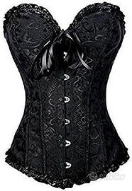 corsetto tipo burlesque nero xl