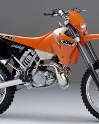 TELAIO TARGATO KTM SX EXC 200 2t 1999 2003 ENDURO