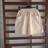 Bermuda beige, in cotone, nuovissima