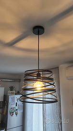 Elegante lampadario moderno nero