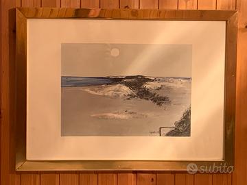 Quadro con panorama marino