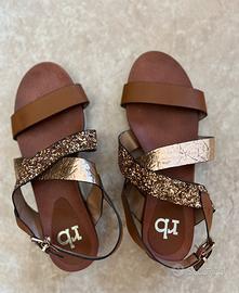 Sandali Rocco Barocco oro e marrone