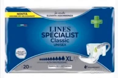 6 pacchi di Pannoloni Lines Specialist Classic XL