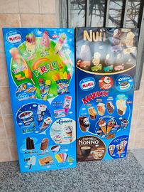 Cartelloni metallo lamiera gelati pubblicità targa