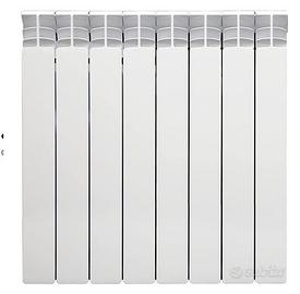 2 radiatori alluminio 8 elementi compresi attacchi