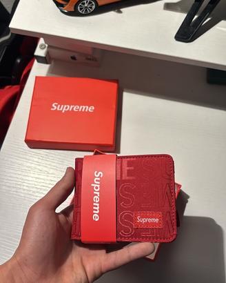 portafoglio supreme rosso