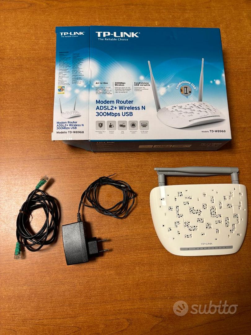TP-Link TD-W8968 modem router ADSL2+ Wi-Fi USB - Informatica In vendita ...