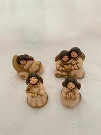 Set 4 angeli thun beige e oro