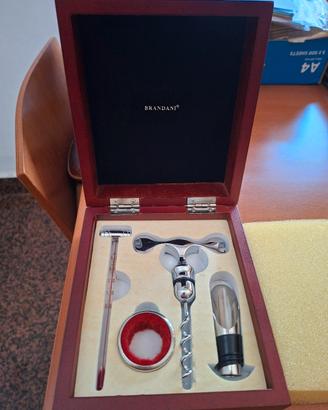 Set vino Brandani in scatola di legno