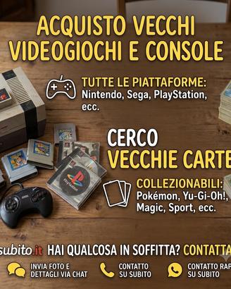 Vecchie Console, videogame e carte