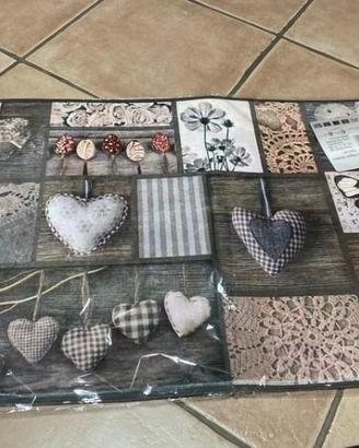 Tappeto antiscivolo shabby 50x80cm nuovo