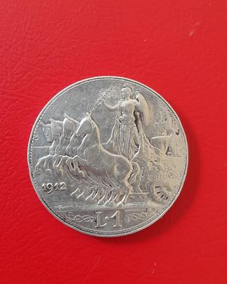 1 Lira 1912 argento 