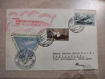 Busta Storica POSTA RAZZO "Zucker" - Trieste 1934