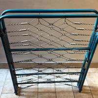 Letto pieghevole 1 piazza in metallo – compatto