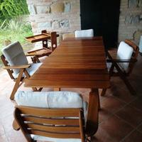 Tavolo, sedie e carrello Foppapedretti