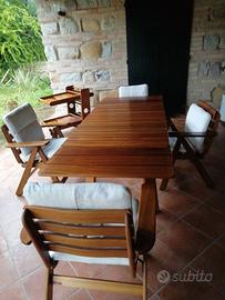 Tavolo, sedie e carrello Foppapedretti