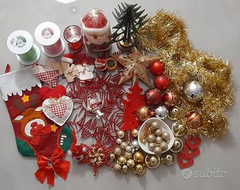 Set molto grande di addobbi natalizi 78 pezzi + 35