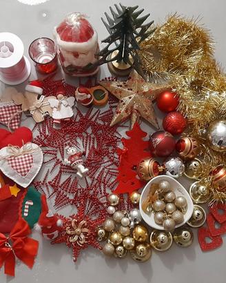 Set molto grande di addobbi natalizi 78 pezzi + 35