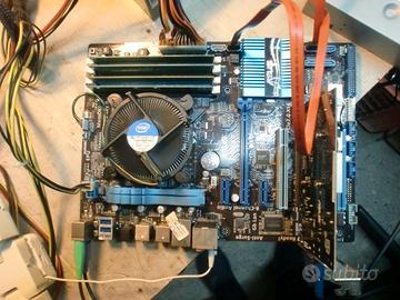scheda madre asus p8h67 con cpu usato funzionante