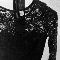 Vestito - Mini dress in pizzo nero H&M