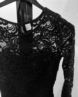Vestito - Mini dress in pizzo nero H&M