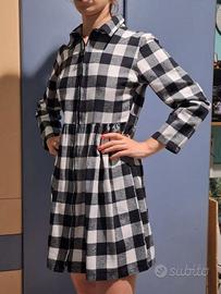 Vestito in cotone, trama a scacchi