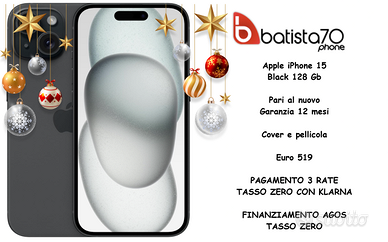 Apple iPhone 15 Black 128 Gb