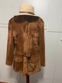 Sahariana uomo scamosciata