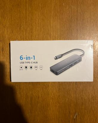 Adattatore usb 6in1 per pc