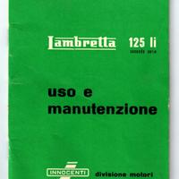 Manuale Uso Originale Lambretta 125 LI 2' Serie