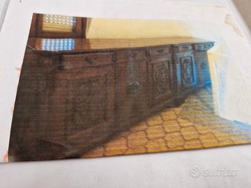 Bureaux in legno intarsiato