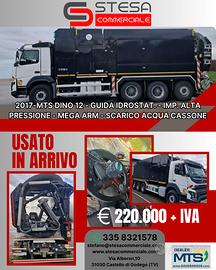 USATO! ESCAVATORE A RISUCCHIO MTS DINO 12 SU VOLVO