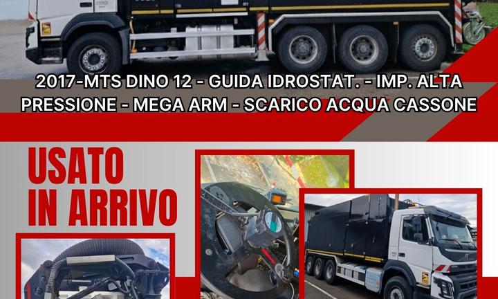 USATO! ESCAVATORE A RISUCCHIO MTS DINO 12 SU VOLVO